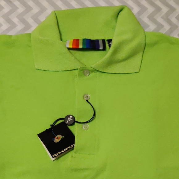 Classic Pique Polo (Lime Green) - Picture 3 of 3
